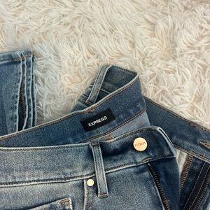 Express Blue High Rise Jeans Premium Denim
